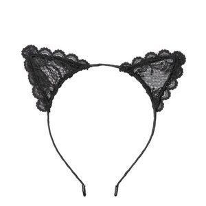 VICTORIA'S SECRET Lace Cat Ear Headband  One‎ Size